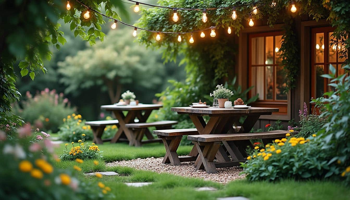 découvrez comment aménager un coin repas extérieur convivial sans dalle ni carrelage, avec des idées simples et naturelles pour profiter de votre jardin ou terrasse facilement.